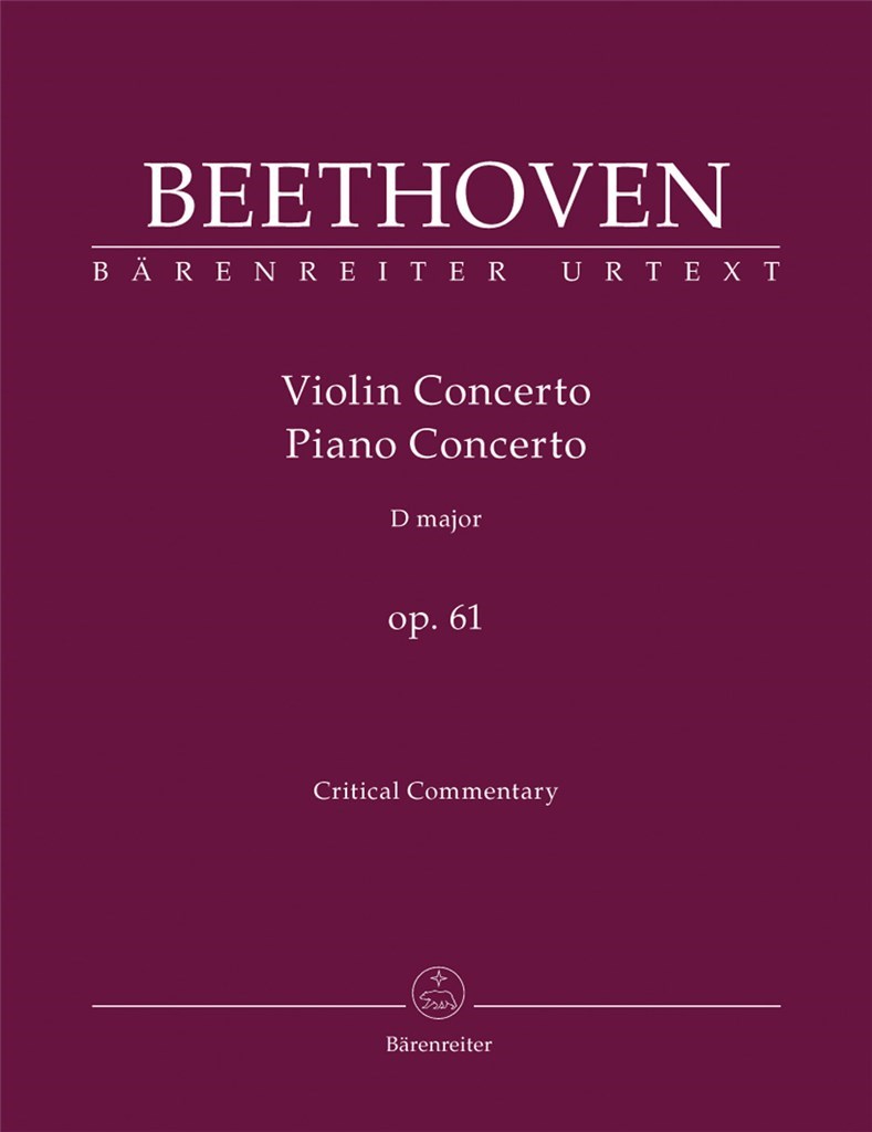 Concerto fur Violine und Orchester D-Dur op. 61